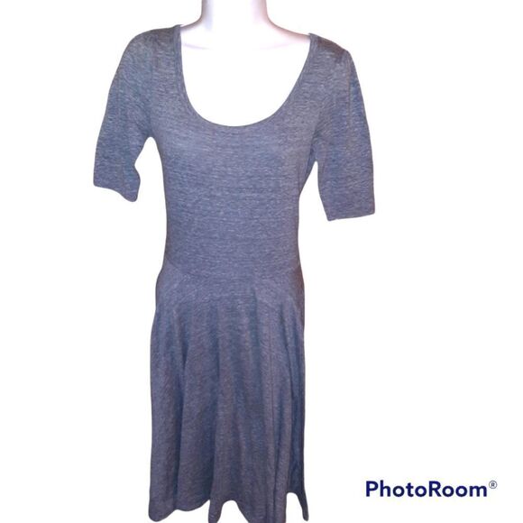 Gray Milkmaid Dress  - Picture 1 of 2